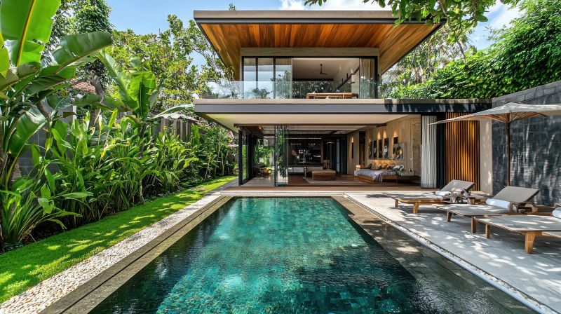 Tropical landscaping creates a lush, vibrant, and visually stunning environment with rich greenery